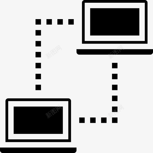 网络通信网络4填充图标svg_新图网 https://ixintu.com 填充 网络 通信网络4