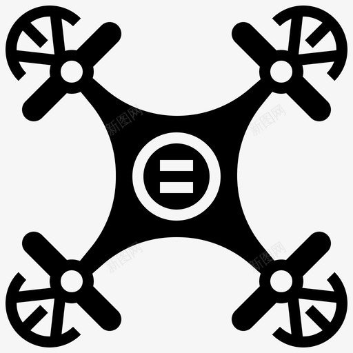 无人机玩具飞机儿童图标svg_新图网 https://ixintu.com 儿童 无人机元素glyph 无人机玩具 模型 飞机