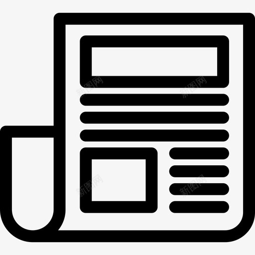 报纸广告8直系图标svg_新图网 https://ixintu.com 广告8 报纸 直系