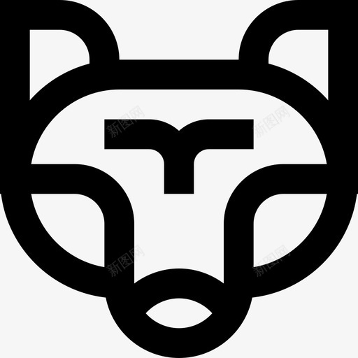 狐狸野生动物直系图标svg_新图网 https://ixintu.com 狐狸 直系 野生动物