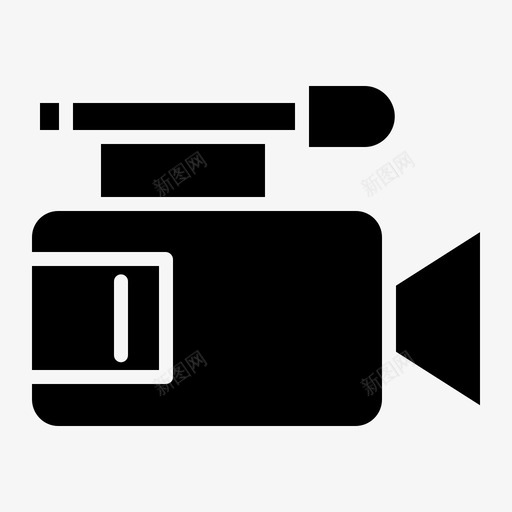 视频通讯电影图标svg_新图网 https://ixintu.com 媒体 摄像机 新闻 电影 视频 通讯