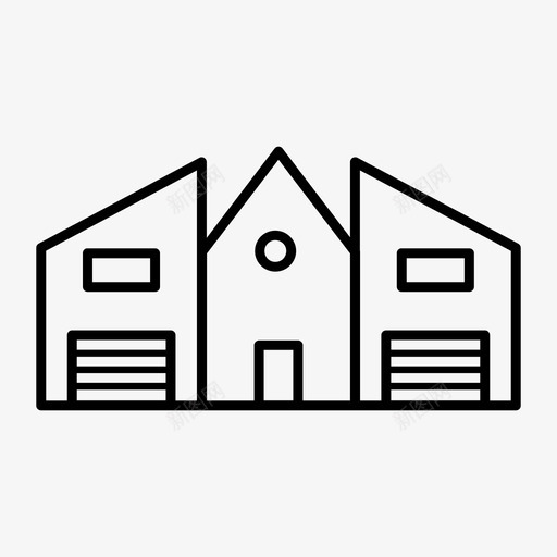 工业仓库图标svg_新图网 https://ixintu.com 仓库 工业