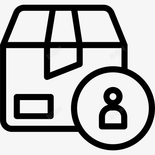包装物流配送5直线图标svg_新图网 https://ixintu.com 包装 物流配送5 直线