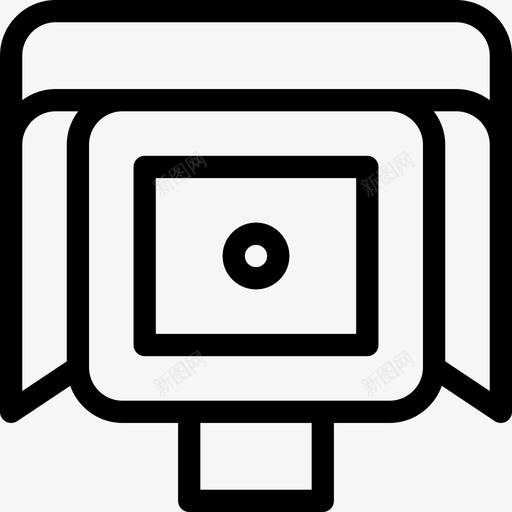 安全摄像头监控线性图标svg_新图网 https://ixintu.com 安全摄像头 监控 线性