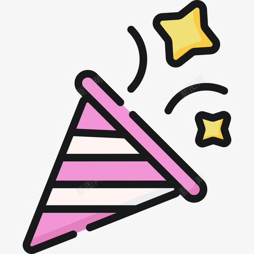 派对派对和庆典11线性颜色图标svg_新图网 https://ixintu.com 派对 派对和庆典11 线性颜色