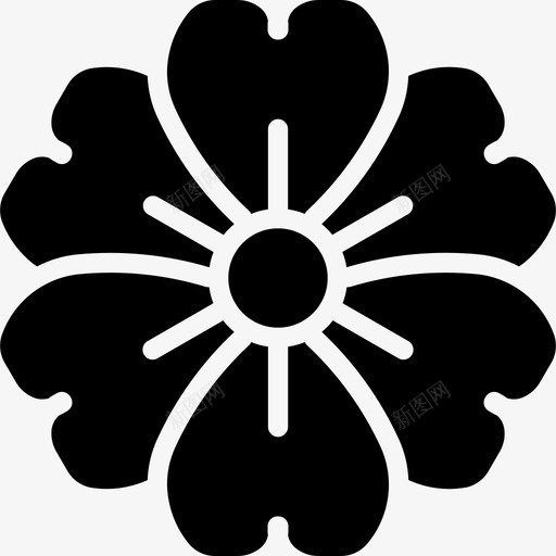 花自然52填充图标svg_新图网 https://ixintu.com 填充 自然52 花