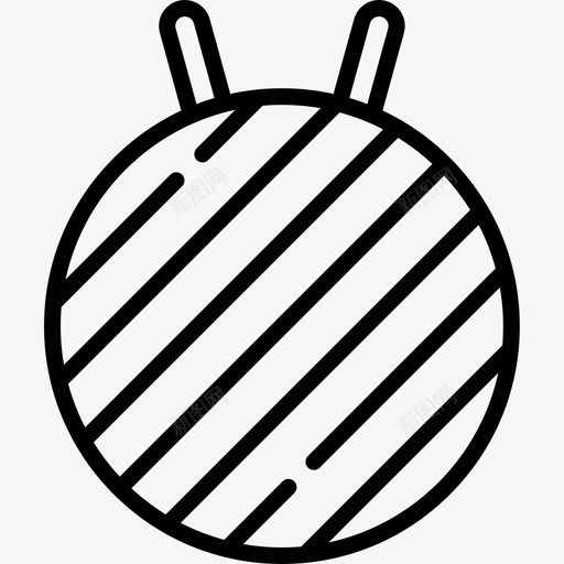 球健身器材28直线型图标svg_新图网 https://ixintu.com 健身器材28 球 直线型