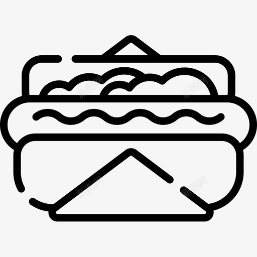 热狗游行4直系图标svg_新图网 https://ixintu.com 游行4 热狗 直系
