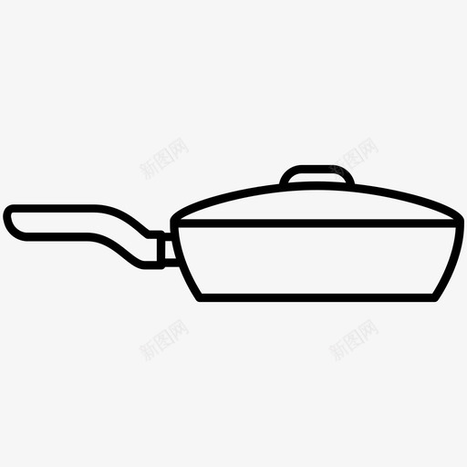 锅慢锅厨房用具图标svg_新图网 https://ixintu.com 厨房用具 慢锅 锅