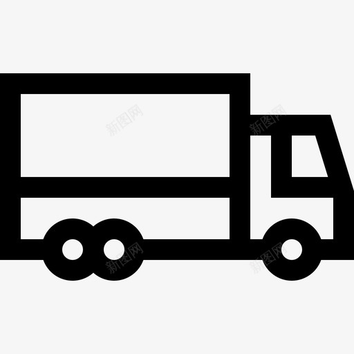 卡车高速公路服务3直线图标svg_新图网 https://ixintu.com 卡车 直线 高速公路服务3