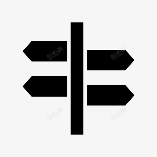 路标方向指引图标svg_新图网 https://ixintu.com 指引 方向 标牌 路标
