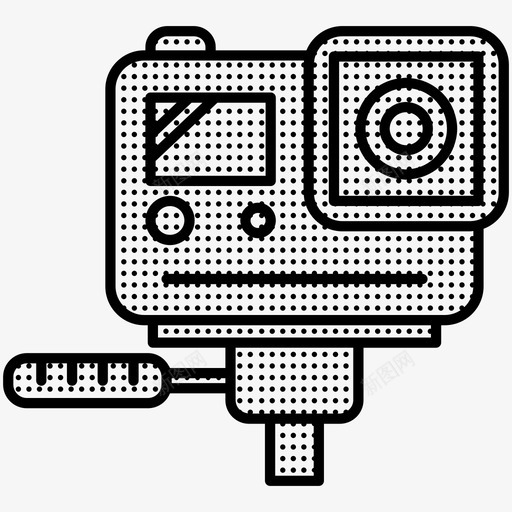 动作摄像机4kgopro图标svg_新图网 https://ixintu.com 4k gopro 动作摄像机 点动摄像机