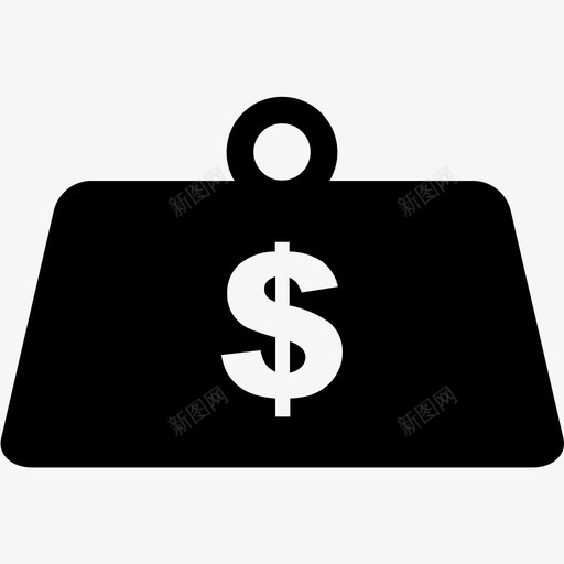 纳税商务货币图标svg_新图网 https://ixintu.com 商务 税收实心图标 纳税 货币 重量