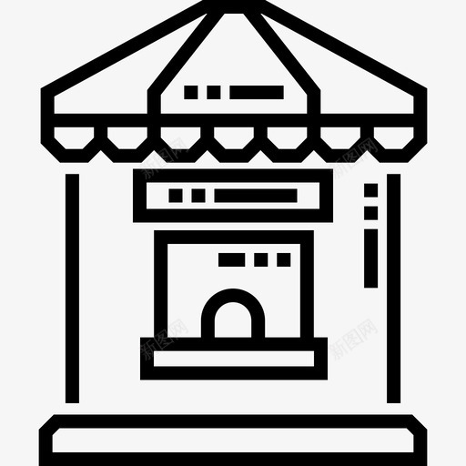 售票处水上公园15号直线图标svg_新图网 https://ixintu.com 售票处 水上公园15号 直线