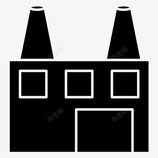 工业工厂图标svg_新图网 https://ixintu.com 工业 工厂