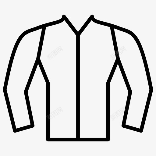 夹克马甲时装和服装薄图标svg_新图网 https://ixintu.com 夹克 时装和服装薄 马甲