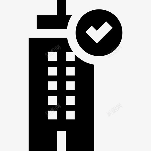 智能城市2号楼已填充图标svg_新图网 https://ixintu.com 已填充 智能城市2号楼