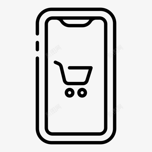 网上购物购物车销售图标svg_新图网 https://ixintu.com 电子商务和网上购物 网上购物 购物车 销售