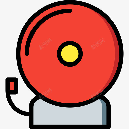 报警器智能家居3线性颜色图标svg_新图网 https://ixintu.com 报警器 智能家居3 线性颜色
