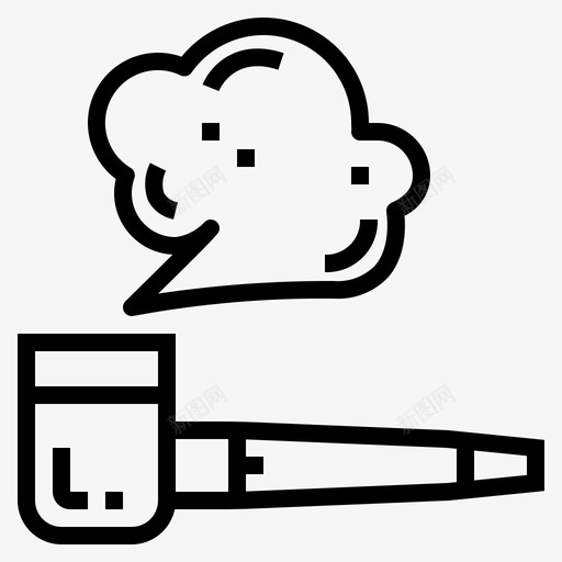 烟斗烟烟草图标svg_新图网 https://ixintu.com 不健康 海盗 烟 烟斗 烟草