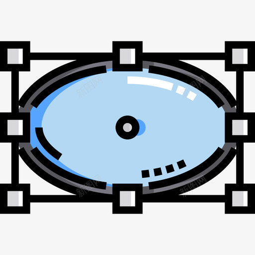 椭圆编辑工具16线性颜色图标svg_新图网 https://ixintu.com 椭圆 矢量编辑工具16 线性颜色