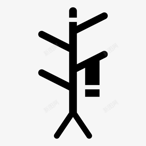 布架地板家具图标svg_新图网 https://ixintu.com 地板 家具 家具雕刻 布架 衣架