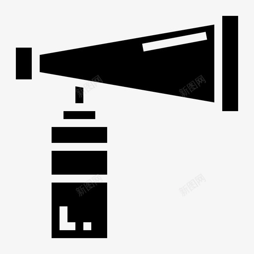 扇形喇叭声音运动图标svg_新图网 https://ixintu.com 哨子 声音 扇形喇叭 曲棍球实心 运动