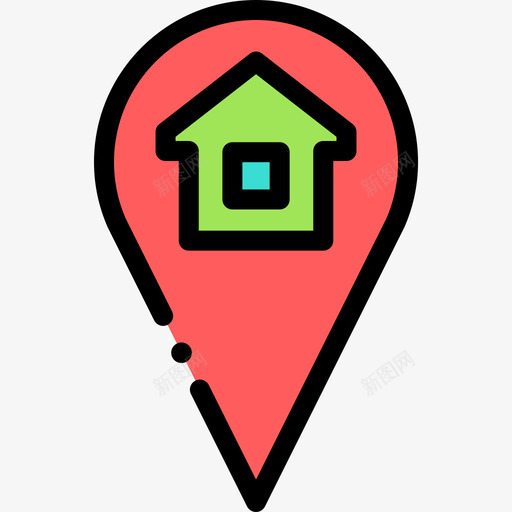 Gps位置52线颜色图标svg_新图网 https://ixintu.com Gps 位置52 线颜色