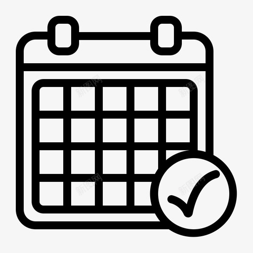 日历日期坐骑图标svg_新图网 https://ixintu.com 坐骑 年份 教育和游戏 日历 日期 时间表