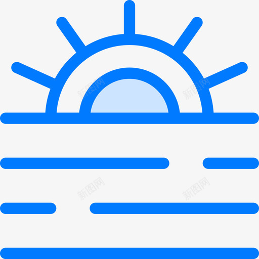 海洋景观8蓝色图标svg_新图网 https://ixintu.com 景观8 海洋 蓝色