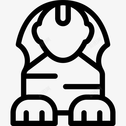 埃及人文化社区2线性图标svg_新图网 https://ixintu.com 埃及人 文化社区2 线性