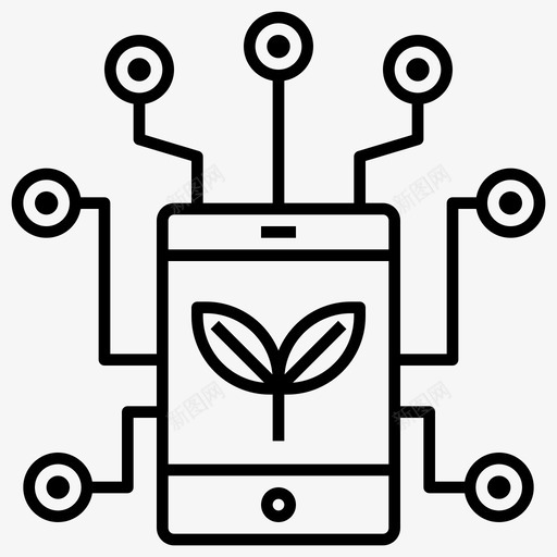农场应用数据科学图标svg_新图网 https://ixintu.com 农场应用 技术 数据 未来农业 科学