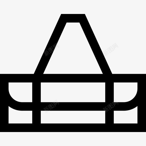 瑜伽垫健身70直线型图标svg_新图网 https://ixintu.com 健身70 瑜伽垫 直线型