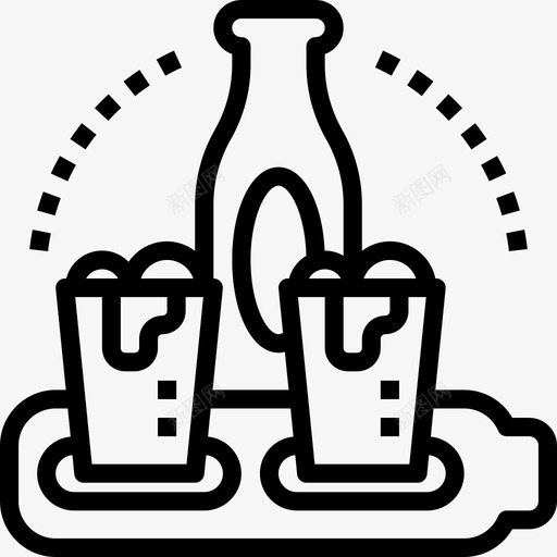 桨啤酒24直线型图标svg_新图网 https://ixintu.com 啤酒24 桨 直线型