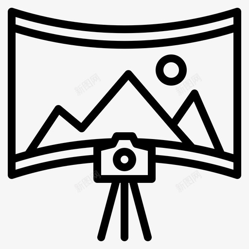 全景风景照片图标svg_新图网 https://ixintu.com 全景 图片 多媒体轮廓 照片 风景