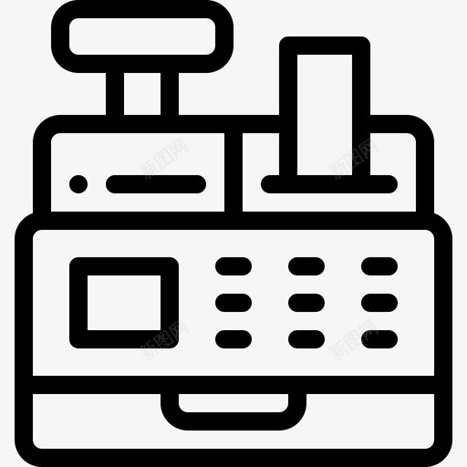 收银机网上购物40直系图标svg_新图网 https://ixintu.com 收银机 直系 网上购物40