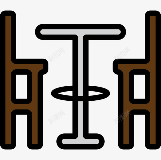 桌子家具83线性颜色图标svg_新图网 https://ixintu.com 家具83 桌子 线性颜色