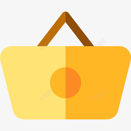 购物篮杂货店3扁平图标svg_新图网 https://ixintu.com 扁平 杂货店3 购物篮