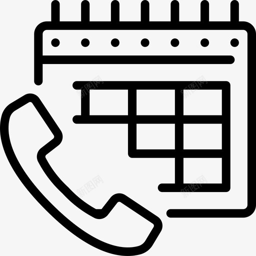 日程安排联系我们24小时直线图标svg_新图网 https://ixintu.com 日程安排 直线 联系我们24小时