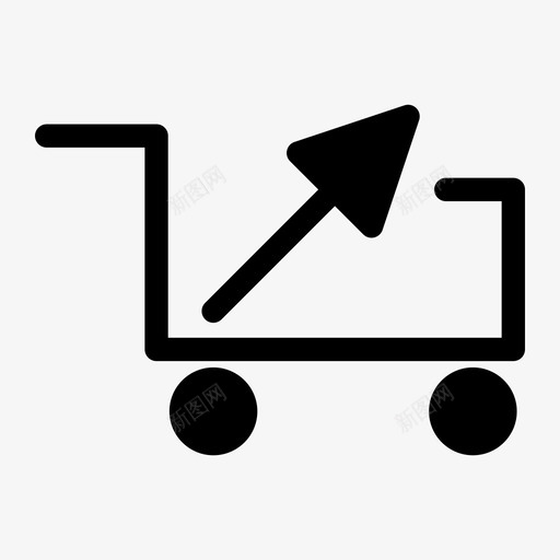购物车配送包裹发送发货图标svg_新图网 https://ixintu.com iosweb 包裹发送 发货 已售 用户界面字形图标 购物车配送