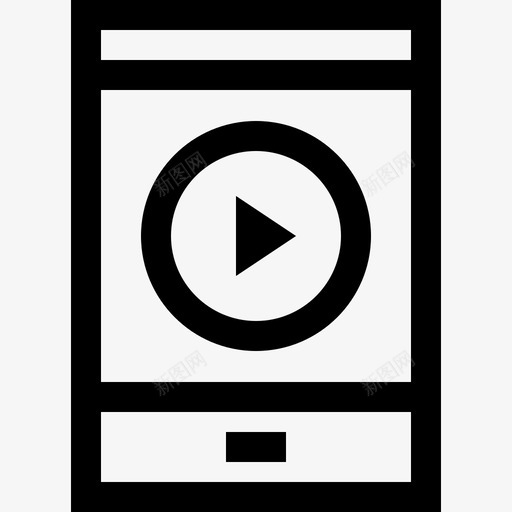 移动视频博客作者和影响者12线性图标svg_新图网 https://ixintu.com 博客作者和影响者12 移动视频 线性