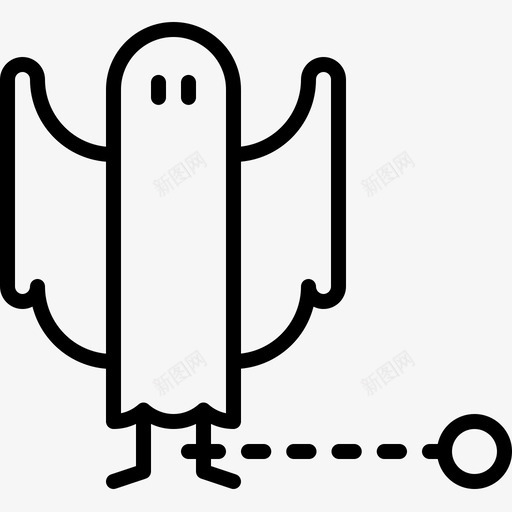 鬼魂万圣节服装派对直系图标svg_新图网 https://ixintu.com 万圣节服装派对 直系 鬼魂