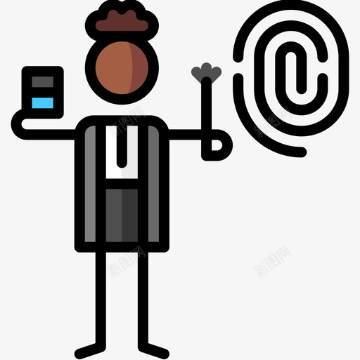警探私家侦探15直系肤色图标svg_新图网 https://ixintu.com 直系肤色 私家侦探15 警探