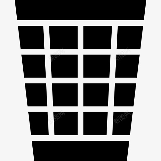 86号办公室垃圾桶装满图标svg_新图网 https://ixintu.com 86号办公室垃圾桶 装满