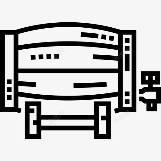 啤酒桶中世纪25直筒图标svg_新图网 https://ixintu.com 中世纪25 啤酒桶 直筒