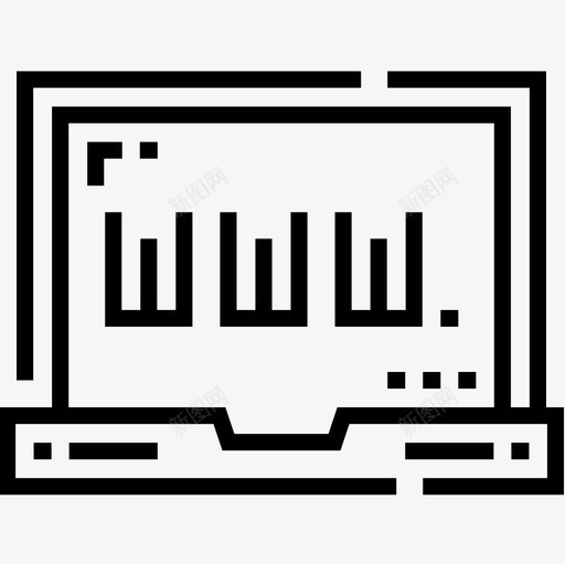 万维网互联网技术5线性图标svg_新图网 https://ixintu.com 万维网 互联网技术5 线性