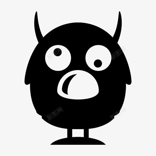 怪物恶魔万圣节图标svg_新图网 https://ixintu.com 万圣节 怪物 怪物固体 恐怖 恶魔