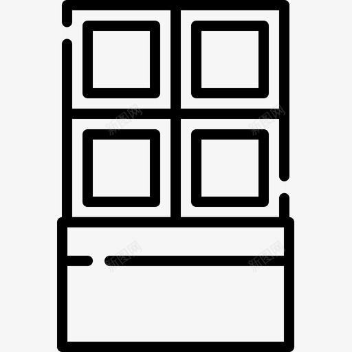 巧克力面包店52直系图标svg_新图网 https://ixintu.com 巧克力 直系 面包店52