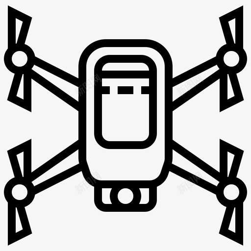 侦察无人机探险家四旋翼机图标svg_新图网 https://ixintu.com 侦察无人机 四旋翼机 技术 探险家 无人机要素线