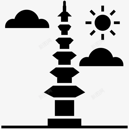 贝尔神庙塔楼复古寺庙图标svg_新图网 https://ixintu.com 中世纪寺庙 优雅的贝尔神庙 塔楼 复古寺庙 旅游字形矢量图标 贝尔神庙